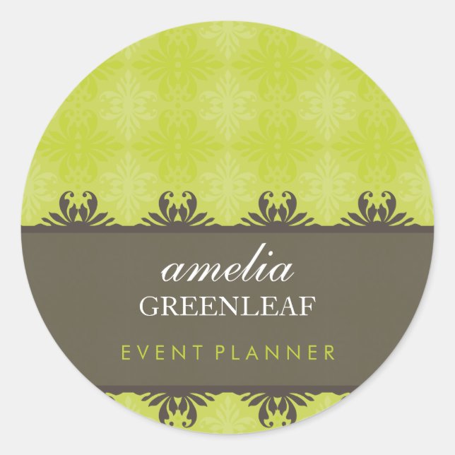 Rond STICKER SEAL :: design à motif 7 (Devant)