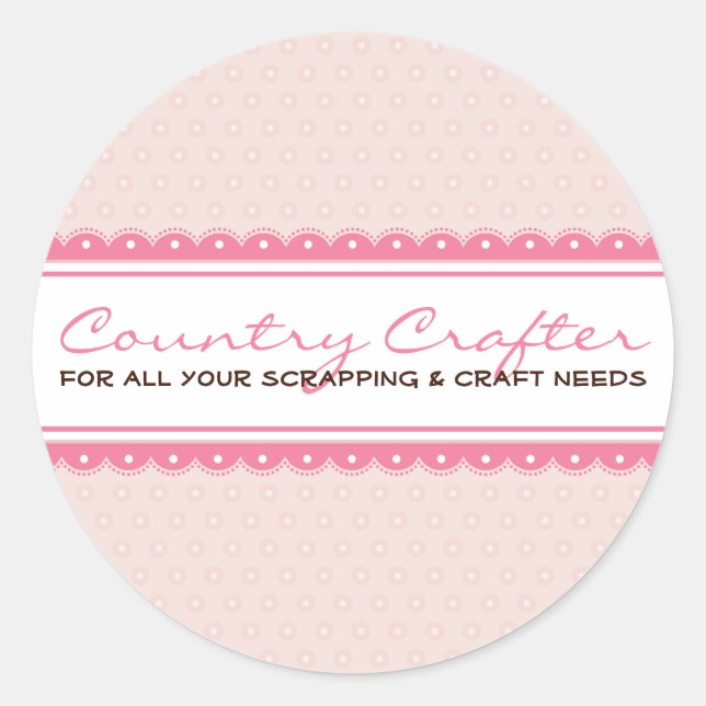 Rond STICKER SEAL :: joliment artisanal 2 (Devant)