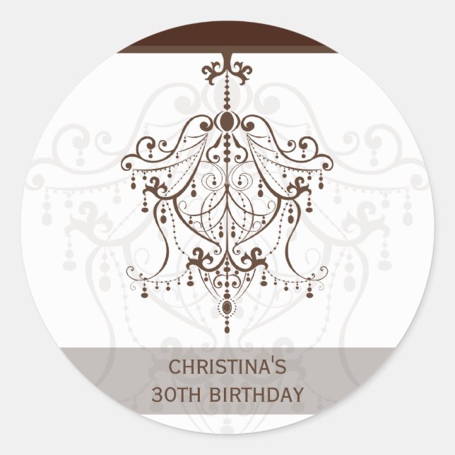 Rond STICKER / SEAL :: lustre 1 (Devant)