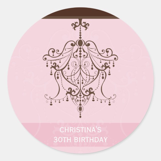 Rond STICKER / SEAL :: lustre 2 (Devant)