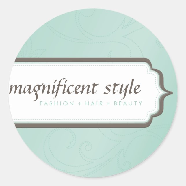 Rond STICKER SEAL :: magnificence stylisée 2 (Devant)