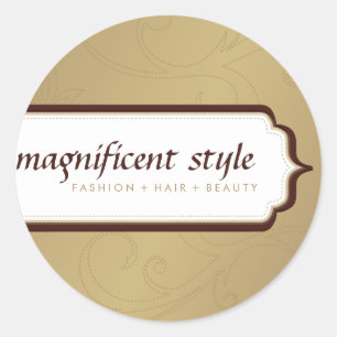 Rond STICKER SEAL :: magnificence stylisée 7