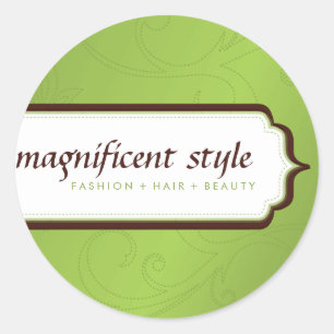 Rond STICKER SEAL :: magnificence stylisée 9
