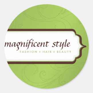 Rond STICKER SEAL :: magnificence stylisée 9