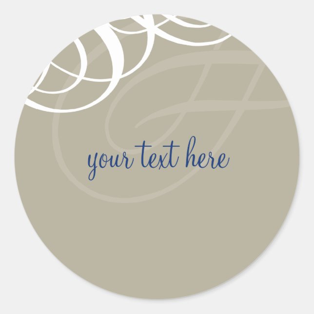 Rond STICKER SEAL :: vogue design 7 (Devant)