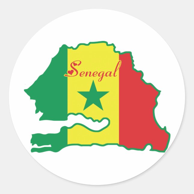 Rond Sticker Sénégal (Devant)