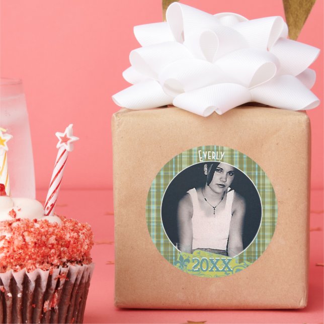 Rond Sticker Senior Pictures (Fête)