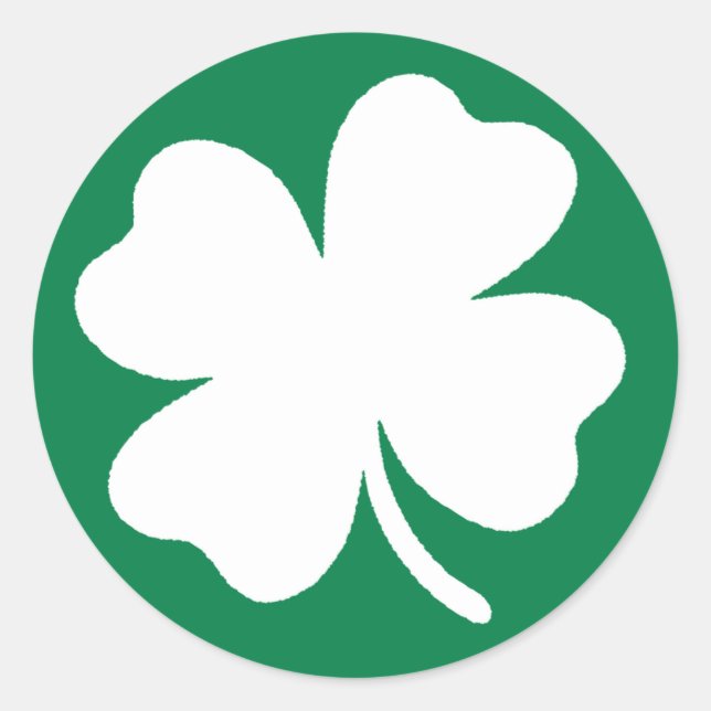 Rond Sticker shamrock (Devant)