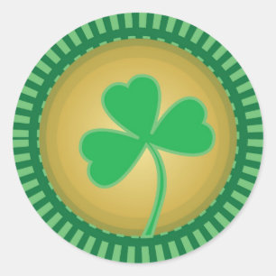 Rond Sticker Shamrock