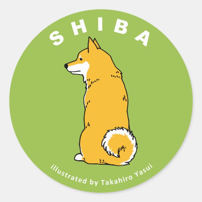 Rond Sticker Shiba (Devant)