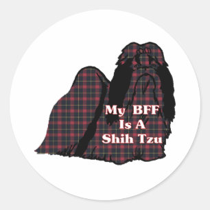 Rond Sticker Shih Tzu BFF