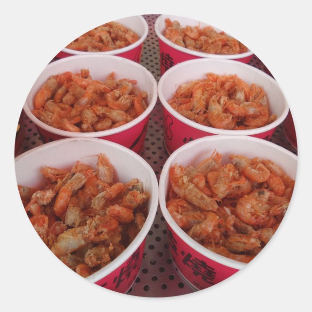 Rond Sticker Shrimps (Devant)