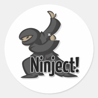 Rond Sticker Shuriken Ninject