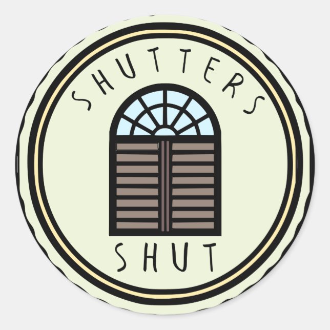 Rond Sticker Shut Shut (Devant)