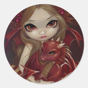 Rond Sticker "Sienna Dragonling"