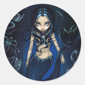 Rond Sticker "Sirène des Profonds"