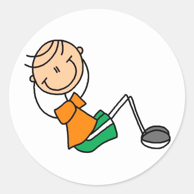 Rond Sticker Sit Up Figure (Devant)