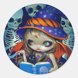 Rond Sticker "Skeleton Magic"