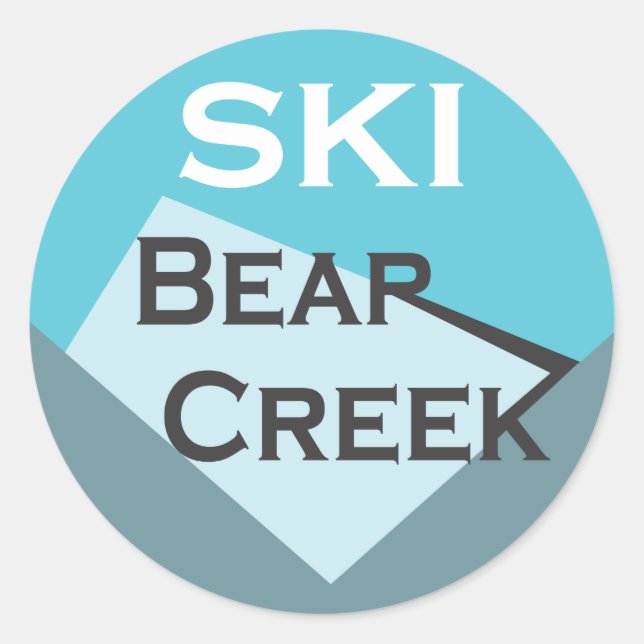 Rond Sticker Ski Bear Creek (Devant)