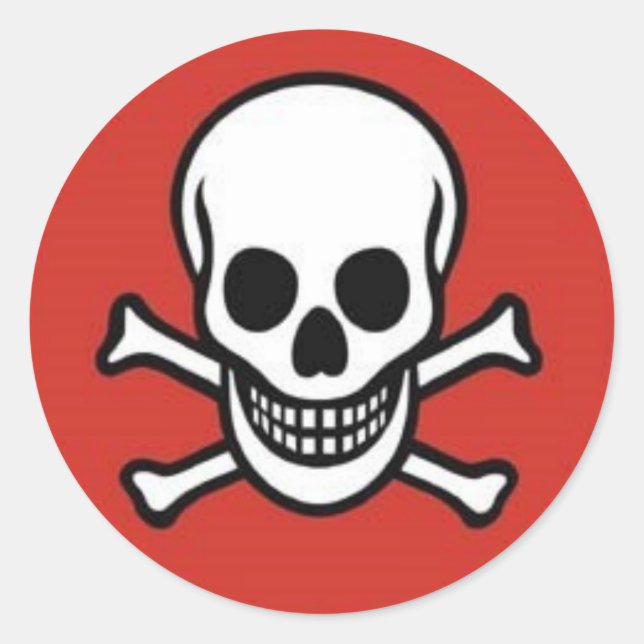 Rond Sticker Skull&CrossBones (Devant)