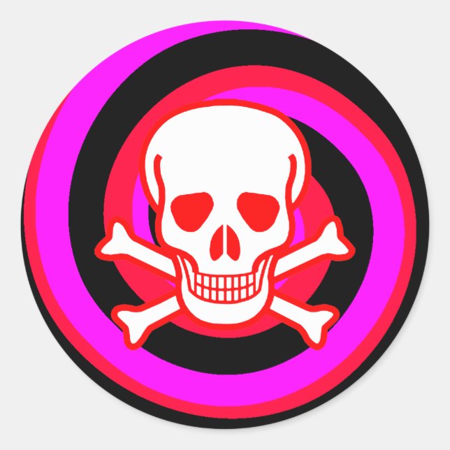 ROND STICKER SKULL HYPNO (Devant)