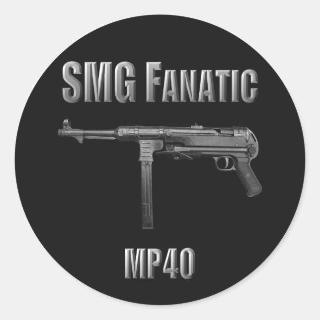 Rond Sticker SMG Fanatic MP40 (Devant)