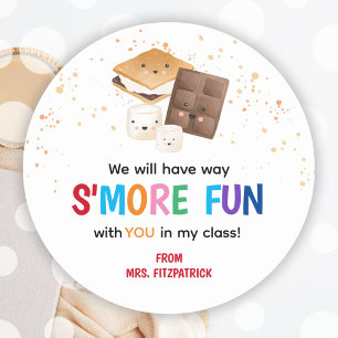 Rond Sticker Smores Premier Jour De L'École