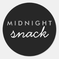 Sticker Snack de minuit Black Silver