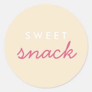 Rond Sticker Snack Sweet