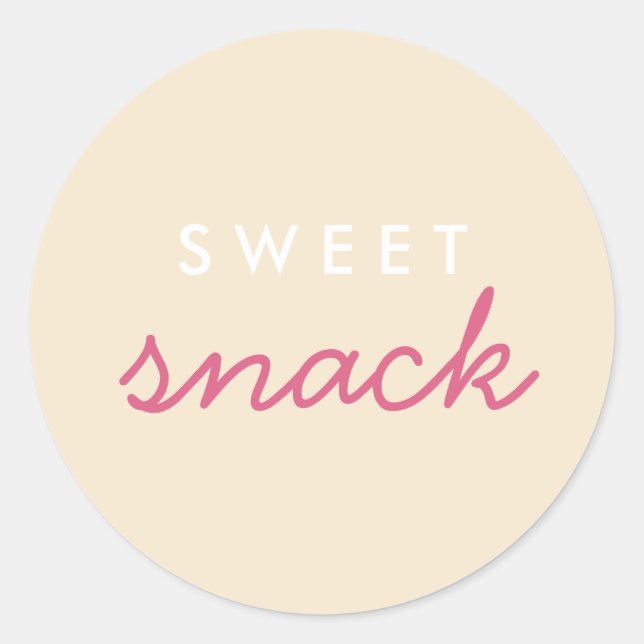 Rond Sticker Snack Sweet (Devant)