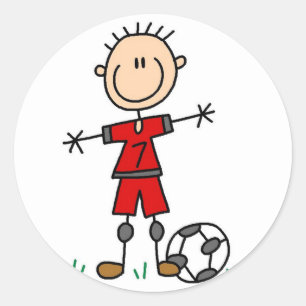 Rond Sticker Soccer Sport