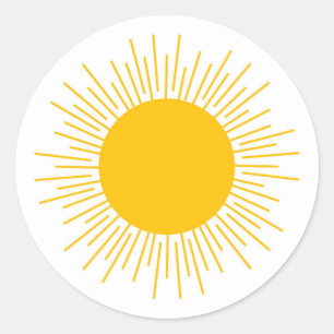 Rond Sticker solaire mignon