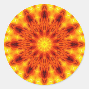 Rond Sticker Solaire Solaire Kaleidoscope