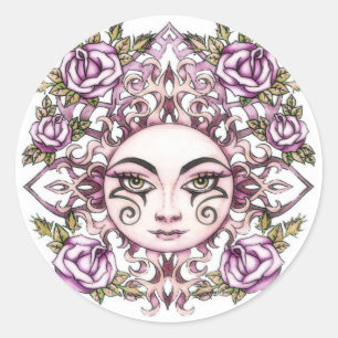 Rond Sticker Solara Sun Goddess
