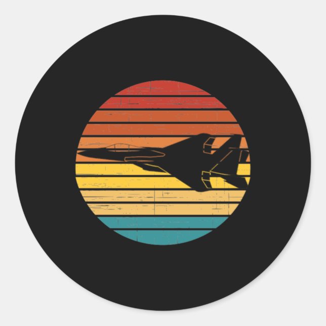 Rond Sticker Soleil Ff-15 Eagle Retro Set (Devant)