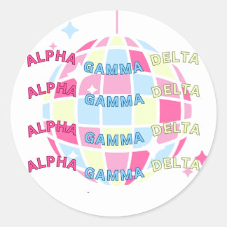 Rond Sticker Sorority Disco Pastel AGD