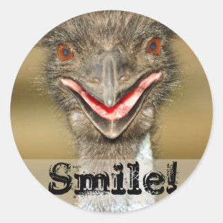 Rond Sticker souriant