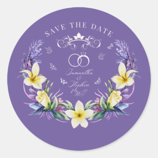 ROND STICKER SOUS THEME MARIAGE