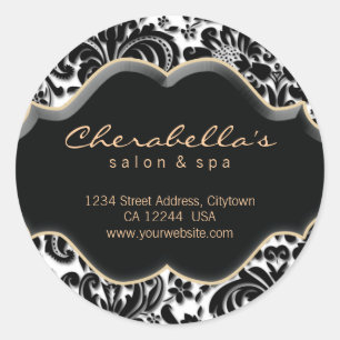 Rond Sticker Spa 232 Salon Bronze or Damask