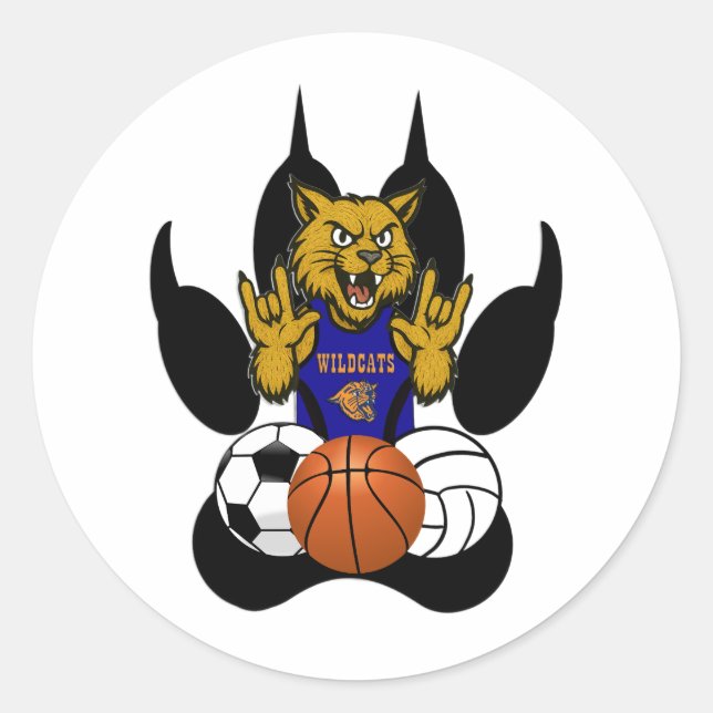 ROND STICKER SPORTIF RSD WILDCATS (Devant)