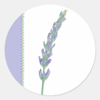 Rond Sticker Sprig Lavender