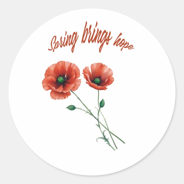 Rond Sticker Spring Hope (Devant)