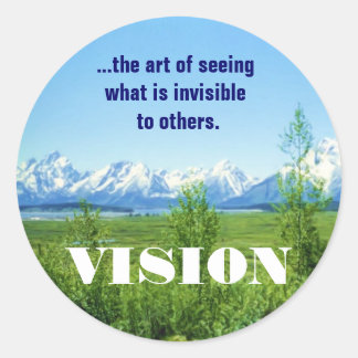 Rond sticker Spring Tetons VISION