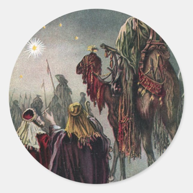 Rond Sticker Star of Bethlehem (Devant)