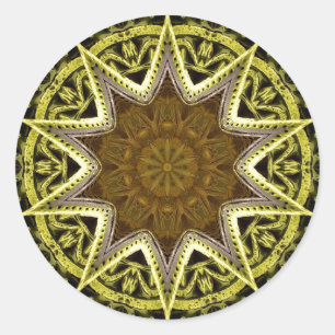 Rond Sticker Star Round