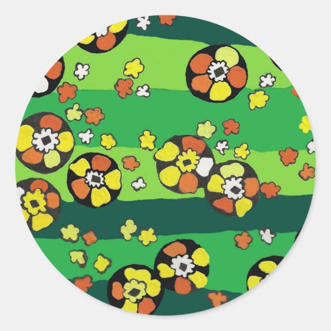Rond Sticker Starry Scene (Devant)
