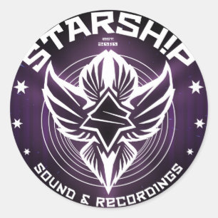 Rond Sticker STARSHIP Sound & Recordings