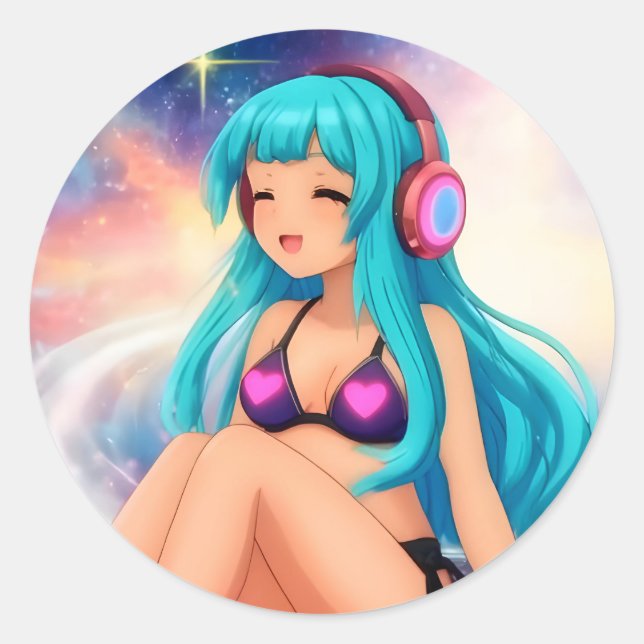 Rond Sticker Stellargroove Mizaki #01 (Devant)