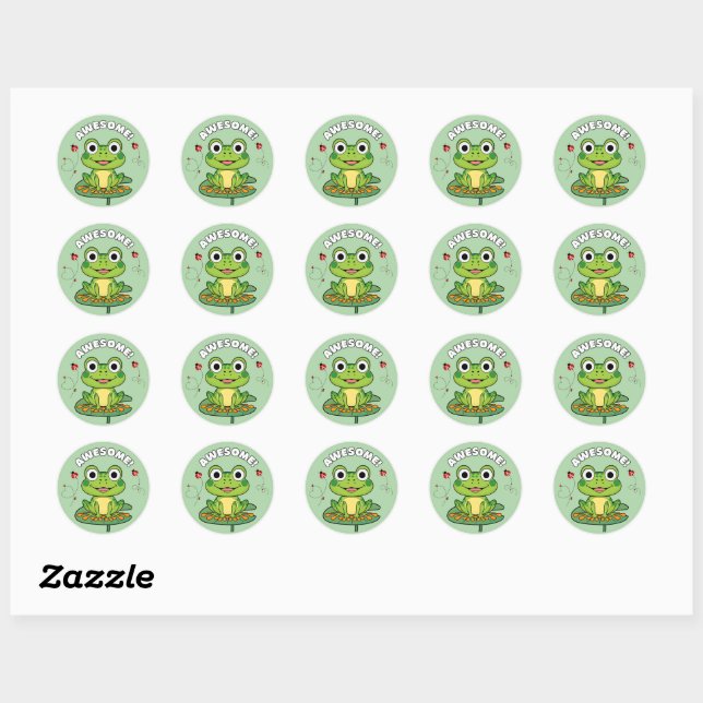 Rond Sticker, Sticker de récompenses amusantes, Sticker (Feuille)