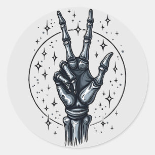 Rond Sticker Sticker Sticker Sticker Stick Hand Hand